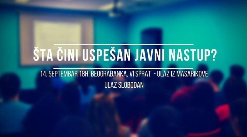 Predavanje: Šta čini uspešan javni nastup?