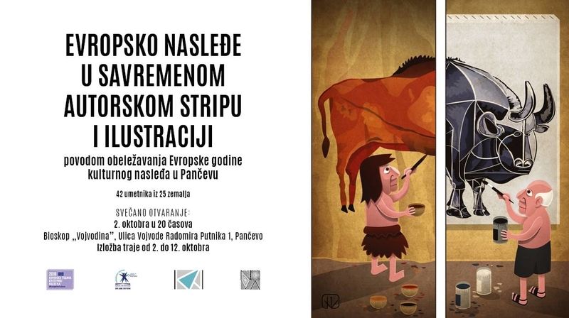 Otvaranje izložbe Evropsko nasleđe u stripu i ilustraciji u Pančevu