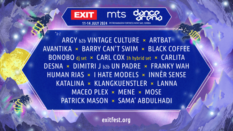 Od vanvremenskih legendi do predvodnika nove generacije: Na EXIT stižu Carl Cox, Bonobo, Black Coffee, Artbat, Sara Landry, I Hate Models i mnogi drugi za verovatno najjači elektronski line up na svet