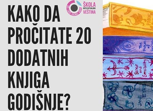 Kako da pročitate 20 dodatnih knjiga godišnje?