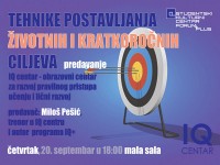 Predavanje u SKC-u: Tehnike postavljanja životnih i kratkoročnih ciljeva