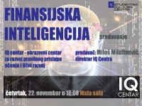 Predavanje u SKC-u: Finansijska inteligencija, IQ Centar