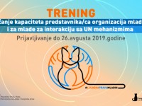 Jačanje kapaciteta predstavnika/ca organizacija mladih i za mlade za interakciju sa UN mehanizmima